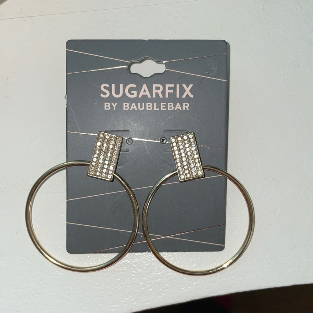SugarFix by BAUBLEBAR Gold Hoop Earrings.